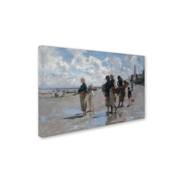 John Singer Sargent 'Fishing For Oysters At Cancale' Canvas Art,12x19